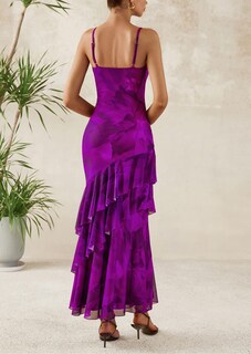 Foto 2 | Foto 2 | Vestido Largo Prettygarden 2025 Con Estampado Floral De Verano Morado S - Venta Internacional.