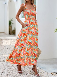 Foto 5 | Foto 5 | Vestido De Verano Prettygarden Maxi Floral Sin Mangas Para Mujer - Venta Internacional.