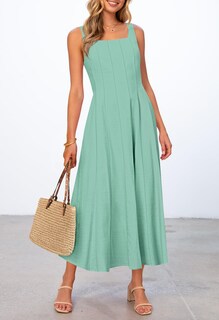 Foto 4 | Foto 4 | Vestido Merokeety Vestido Midi Sin Mangas De Verano 2025 Para Mujer - Venta Internacional.