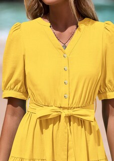 Foto 5 | Foto 5 | Vestido Midi Prettygarden Verano 2025 Con Cuello En V Y Volantes Con Bolsillos - Venta Internacional.