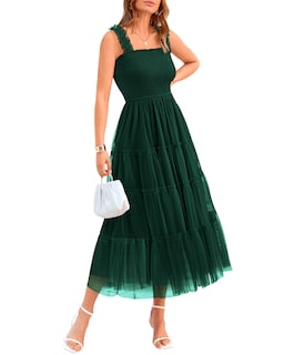 Foto 1 | Foto 1 | Vestido Btfbm Para Mujer De Verano 2025, Sin Mangas, Cuello Cuadrado, Midi - Venta Internacional.