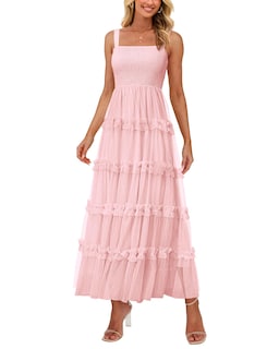 Foto 1 | Foto 1 | Vestido Prettygarden de Verano sin Mangas Tul con Volantes para Mujer - Venta Internacional