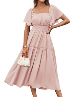 Foto 1 | Foto 1 | Vestido Grace Karin Para Mujer, Manga Corta, Corte En A, Rosa - Venta Internacional.