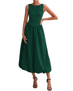 Foto 1 | Foto 1 | Vestido Midi Casual Sin Mangas Btfbm Para Mujer 2025 - Venta Internacional.