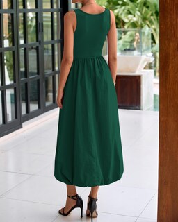 Foto 3 | Foto 3 | Vestido Midi Casual Sin Mangas Btfbm Para Mujer 2025 - Venta Internacional.