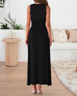 Foto 3 | Foto 3 | Vestido Largo Btfbm Negro para Mujer- Venta Internacional