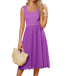 Foto 1 | Foto 1 | Vestido Grace Karin Primavera 2025 Sin Mangas Bordado Lavanda Morado - Venta Internacional.