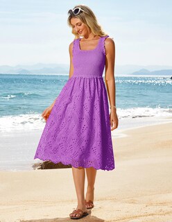 Foto 4 | Foto 4 | Vestido Grace Karin Primavera 2025 Sin Mangas Bordado Lavanda Morado - Venta Internacional.