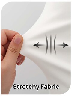 Foto 5 | Foto 5 | Vestido Merokeety Para Mujer, Cuello En V, Oficina De Negocios, Beige, Talla M - Venta Internacional.