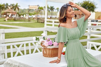 Foto 7 | Foto 7 | Vestido Grace Karin De Verano Con Cuello Cuadrado Y Manga Corta Verde Xxl - Venta Internacional.