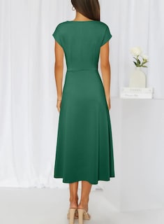 Foto 2 | Foto 2 | Vestido Formal Happy Sailed Con Cuello Vuelto Y Manga Corta Para Mujer - Venta Internacional.
