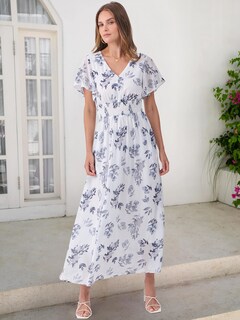 Foto 4 | Foto 4 | Vestido Largo Anrabess Con Estampado Floral Y Cuello En V De Chifón Para Mujer - Venta Internacional.
