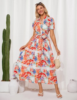 Foto 6 | Foto 6 | Vestido Grace Karin Para Mujer, Maxi En Forma De A, Floral Y Fluido, Para Mujer - Venta Internacional.