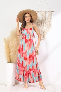 Foto 2 | Foto 2 | Vestido Largo Grace Karin Summer Para Mujer Rosa Con Estampado Floral Talla S - Venta Internacional.