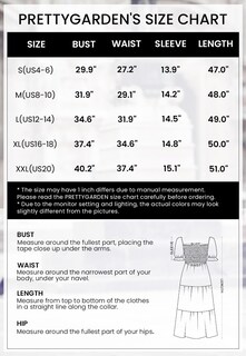 Foto 6 | Foto 6 | Vestido Midi Prettygarden Para Mujer, Verano 2025, Floral, Azul Oscuro - Venta Internacional.