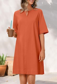 Foto 2 | Foto 2 | Vestido Merokeety Camiseta De Verano De Manga Corta Con Bolsillos Para Mujer - Venta Internacional.