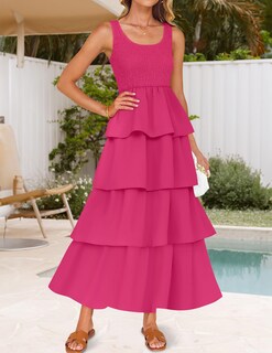 Foto 2 | Foto 2 | Vestido Midi Sin Mangas Zesica 2025 Summer Boho Para Mujer - Venta Internacional.