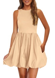 Foto 1 | Foto 1 | Vestido De Verano Prettygarden 2025 Casual Sin Mangas Sin Mangas Con Bolsillos - Venta Internacional.