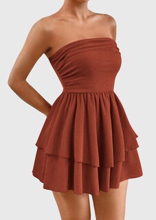 Foto 3 | Foto 3 | Vestido Prettygarden Para Mujer, Verano 2025, Sin Tirantes, Tubo, Tamaño Mini - Venta Internacional.