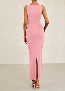 Foto 2 | Foto 2 | Vestido Midi Prettygarden 2025, Verano, Sin Mangas, Rosa Fruncido - Venta Internacional.