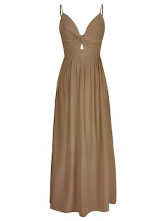 Foto 5 | Foto 5 | Vestido Largo Cupshe Para Mujer, Cuello En V, Sin Mangas, Playa, Verano, Café - Venta Internacional.