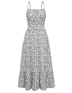 Foto 1 | Foto 1 | Vestido Grace Karin Boho Maxi Con Tirantes Finos Y Dobladillo Con Volantes - Venta Internacional.