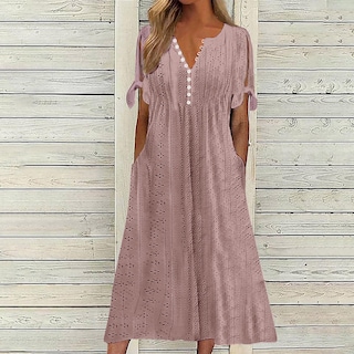 Foto 2 | Foto 2 | Vestido De Verano Genérico Con Hombros Descubiertos Y Cuello En V 2025 - Venta Internacional.