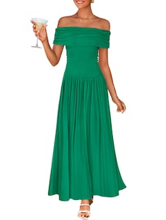 Foto 1 | Foto 1 | Vestido Largo Zesica 2025 Sin Mangas Con Hombros Descubiertos Para Mujer - Venta Internacional.