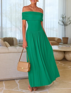 Foto 7 | Foto 7 | Vestido Largo Zesica 2025 Sin Mangas Con Hombros Descubiertos Para Mujer - Venta Internacional.