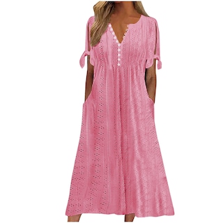Foto 7 | Foto 7 | Vestido De Verano Genérico Con Hombros Descubiertos Y Cuello En V 2025 - Venta Internacional.