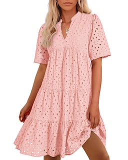 Foto 1 | Foto 1 | Vestido Casual Btfbm Para Mujer, Bohemio, Verano, Cuello En V, Manga Corta - Venta Internacional.