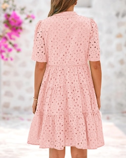 Foto 3 | Foto 3 | Vestido Casual Btfbm Para Mujer, Bohemio, Verano, Cuello En V, Manga Corta - Venta Internacional.