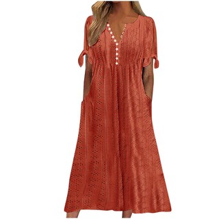 Foto 1 | Foto 1 | Vestido De Verano Genérico Con Hombros Descubiertos Y Cuello En V 2025 - Venta Internacional.