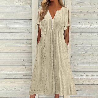 Foto 2 | Foto 2 | Vestido De Verano Genérico Con Hombros Descubiertos Y Cuello En V 2025 - Venta Internacional.