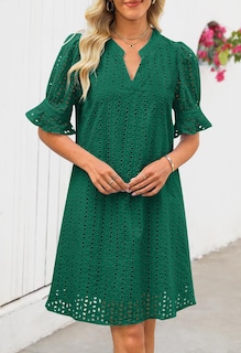 Foto 2 | Foto 2 | Minivestido Merokeety 2025 De Verano De Manga Corta Con Cuello En V Para Mujer - Venta Internacional.