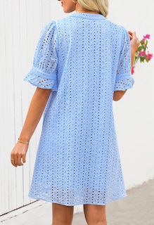 Foto 4 | Foto 4 | Minivestido Merokeety 2025 De Verano De Manga Corta Con Cuello En V Para Mujer - Venta Internacional.