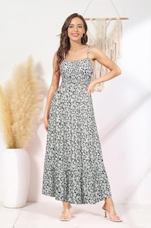 Foto 5 | Foto 5 | Vestido Grace Karin Summer Boho Con Tirantes Finos Y Dobladillo Con Volantes - Venta Internacional.