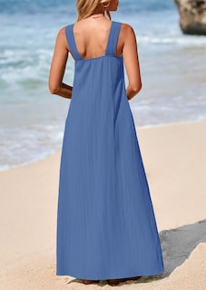 Foto 2 | Foto 2 | Vestido De Verano Prettygarden 2025, Holgado, Con Tiras, Gris Y Azul - Venta Internacional.