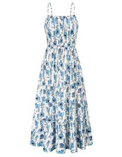 Foto 1 | Foto 1 | Vestido Grace Karin Para Verano, Estilo Bohemio Y Playa, Maxi Azul Con Estampado Floral - Venta Internacional.