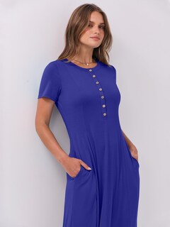 Foto 5 | Foto 5 | Vestido Largo Anrabess Casual De Verano De Manga Corta Para Mujer - Venta Internacional.