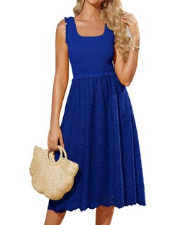 Foto 1 | Foto 1 | Vestido Grace Karin 2025 Para Mujer, Cuello Cuadrado, Cuello Cuadrado, Azul Real, Talla M - Venta Internacional.