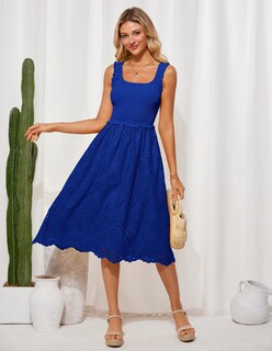 Foto 4 | Foto 4 | Vestido Grace Karin 2025 Para Mujer, Cuello Cuadrado, Cuello Cuadrado, Azul Real, Talla M - Venta Internacional.