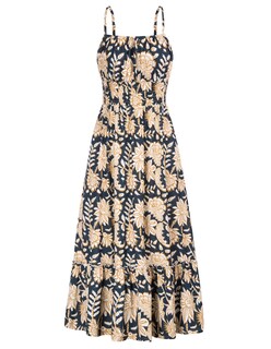 Foto 1 | Foto 1 | Vestido De Playa Grace Karin Con Tirantes Finos Sin Mangas Azul Marino L - Venta Internacional.