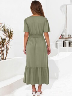 Foto 5 | Foto 5 | Vestido Largo Anrabess 2025 De Verano De Manga Corta Con Cuello En V Para Mujer - Venta Internacional.