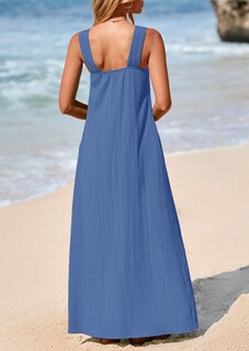 Foto 2 | Foto 2 | Vestido De Verano Prettygarden 2025 Casual Largo Sin Mangas Para Mujer - Venta Internacional.