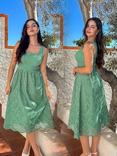 Foto 2 | Foto 2 | Vestido Grace Karin Easter Para Mujer, Casual, Verano, Verde Claro, Talla M - Venta Internacional.