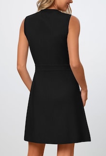 Foto 4 | Foto 4 | Vestido Merokeety Para Mujer, Formal, De Trabajo, Sin Mangas, Negro, Talla L - Venta Internacional.