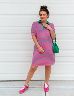 Foto 5 | Foto 5 | Vestido Zesica Minivestido Casual De Verano A Rayas Para Mujer - Venta Internacional.