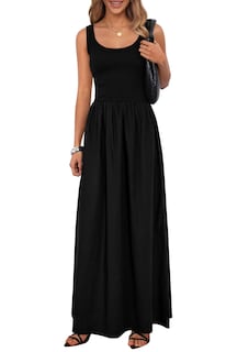Foto 1 | Foto 1 | Vestido Prettygarden Para Mujer, De Verano, Sin Mangas, Estilo Aline Swing, Negro - Venta Internacional.
