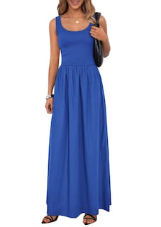 Foto 1 | Foto 1 | Vestido Prettygarden Para Mujer, De Verano, Sin Mangas, Estilo Aline Swing, Azul - Venta Internacional.